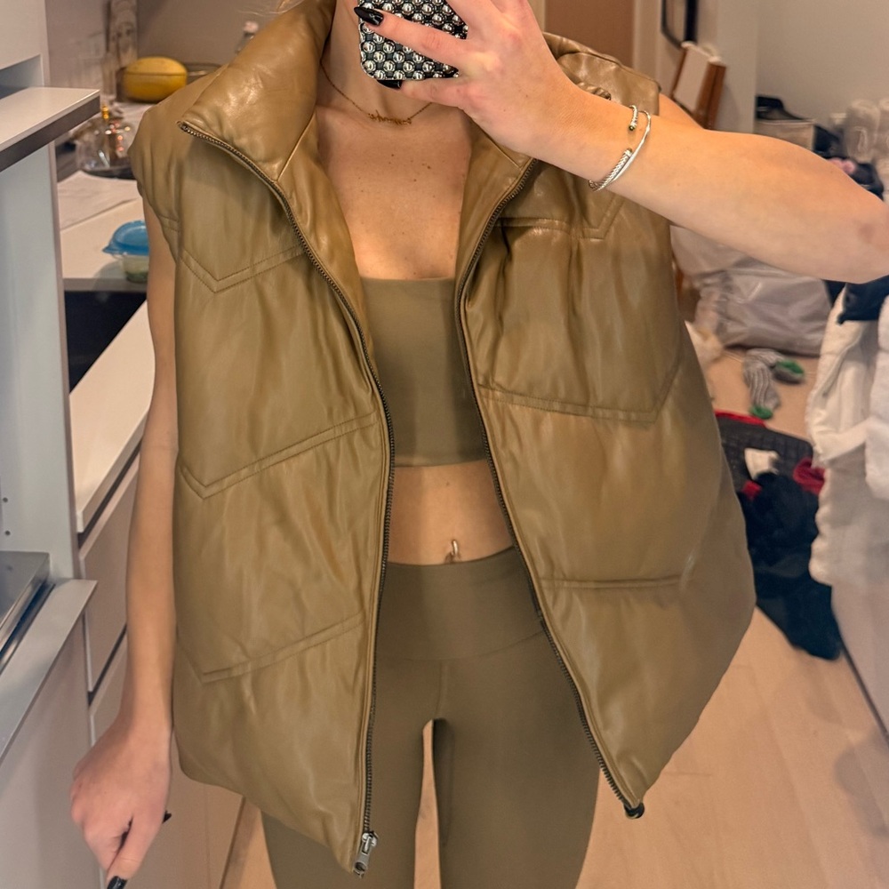 Leather Zara vest